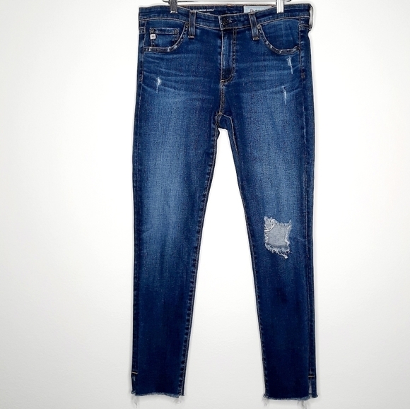 AG Adriano Goldschmied The Legging Ankle Super Skinny Distressed 30R - Picture 4 of 9